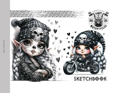 Fresh, szkicownik, 24 strony, 100g, m2, Gnomy