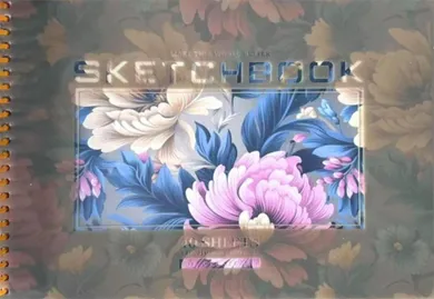 Fresh, szkicownik na spirali, A5, 40 kartek, gładki, Kwiaty, 1 szt.