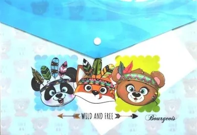 Fresh, teczka A4 z klipsem, plastikowa, zwierzaki, 1 szt.