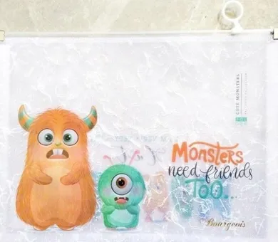 Fresh, teczka A4 z plastikowym suwakiem, potworki, 1 szt.