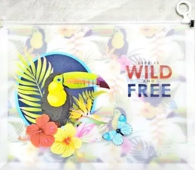 Fresh, teczka A4 z plastikowym suwakiem, tukan, 1 szt.