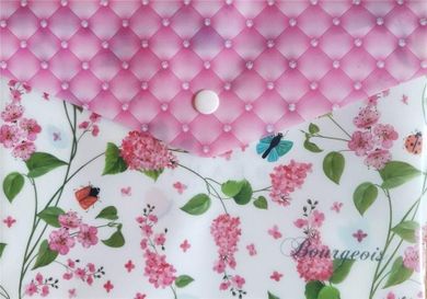 Fresh, teczka A5+ plastikowa z klipsem, Kwiaty, 1 szt.