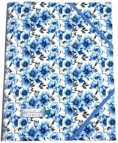 Fresh, teczka plastikowa z gumką A4+, Kwiatki