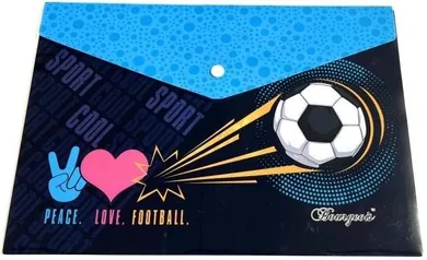 Fresh, teczka plastikowa z klipsem A4+, Piłka nożna