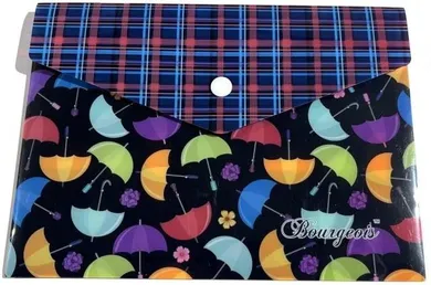 Fresh, teczka plastikowa z klipsem A5+, Parasolki