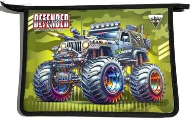 Fresh, teczka-torba zapinana na zamek A4+, Monster Truck
