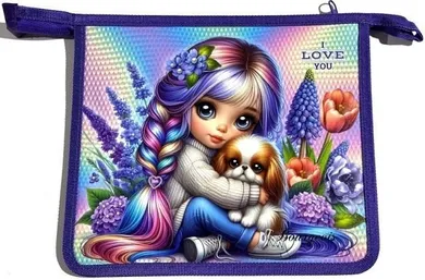 Fresh, teczka-torba zapinana na zamek A5+, Dziewczynka