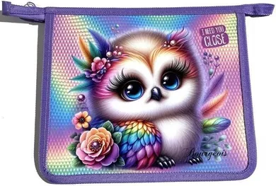 Fresh, teczka-torba zapinana na zamek A5+, Sówka