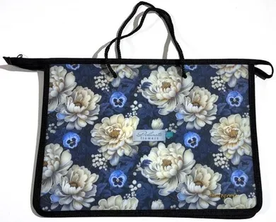 Fresh, teczka-torba zapinana na zamek z rączką A4+, Kwiaty