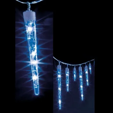 Fééric Lights and Christmas, łańcuch świetlny sople 63 LED, niebieski