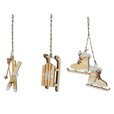 Fééric Lights and Christmas, zawieszki drewniane z motywem zimowym
