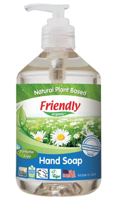 Friendly Organic, mydło w płynie, bezzapachowe, 500 ml