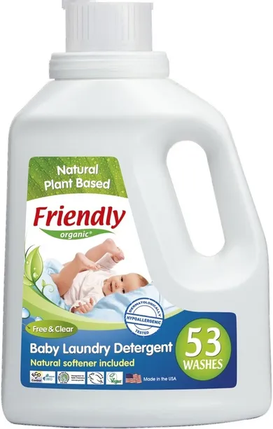 Friendly Organic, płyn do prania dziecięcy, bezzapachowy, 1, 57 l