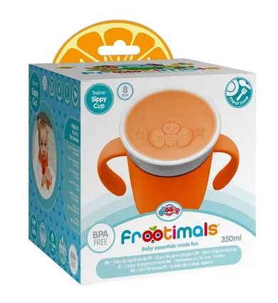 Frootimals, kubek treningowy dla małego dziecka, orangiefly