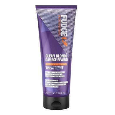 Fudge, Clean Blonde Violet-Toning Treatment, tonująca kuracja do włosów blond, 200 ml