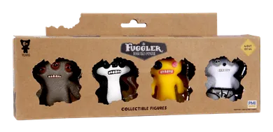 Fuggler, Annoyed Alien Brown, Suspicious Fox Black Chase, Indecisive Monster Yellow, Sketchy Squirrel Grey, figurki kolekcjonerskie, 4 szt.