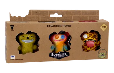 Fuggler, Count Undergoo Mcgoo Green, Grin Grin Multi, Oogah Boogah Leopard, figurki kolekcjonerskie, 3 szt.
