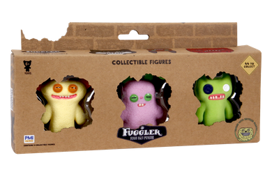 Fuggler, Grin Grin Yellow, Rabid Rabbit Lilac, Indecisive Monster Green, figurki kolekcjonerskie, 3 szt.