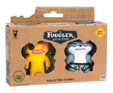 Fuggler, Indecisive Monster Yellow & Sketchy Squirrel Grey, figurki kolekcjonerskie, 2 szt.