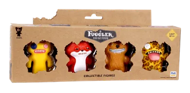 Fuggler, Indecisive Monster Yellow, Sketchy Squirrel Red, Count Undergoo Mcgoo Orange, Oogah Boogah Leopard, figurki kolekcjonerskie, 4 szt.