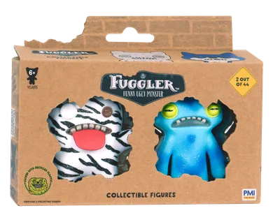 Fuggler, Oogah Boogah Zebra & Wide Eyed Weirdo Blue, figurki kolekcjonerskie, 2 szt.