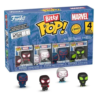 Funko Bitty Pop! Marvel: Miles Morales, mini figurki kolekcjonerskie, 4 szt.