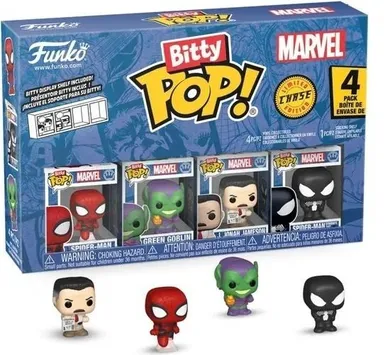 Funko Bitty Pop! Marvel: Spider-Man, mini figurki kolekcjonerskie, 4 szt.