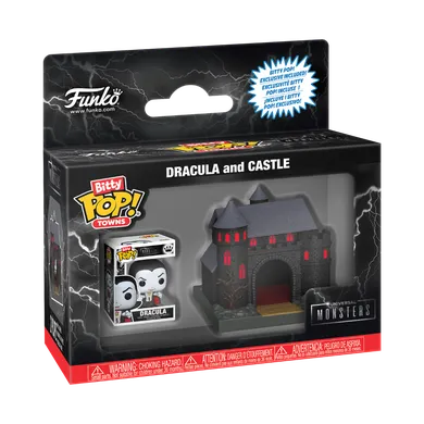 Funko Bitty Pop! Towns: Drakula i Zamek, mini figurka kolekcjonerska