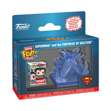 Funko Bitty Pop! Towns: Superman, Forteca Samotności, mini figurka kolekcjonerska
