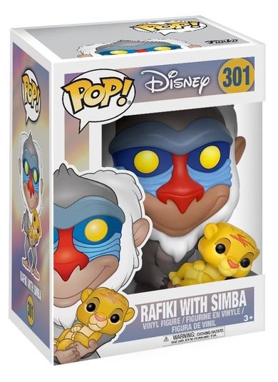 Funko Pop Disney, Król Lew, Rafiki i baby Simba, nr 301, figurka