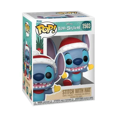 Funko Pop! Disney: Lilo i Stitch, Stitch w czapce Mikołaja, figurka kolekcjonerska