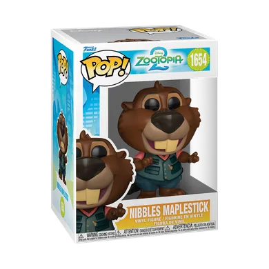 Funko Pop! Disney: Zwierzogród 2, Bóbr Nibble, figurka kolekcjonerska