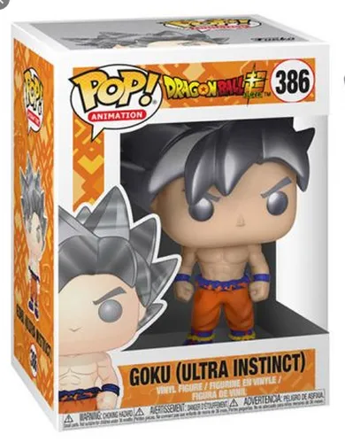 Funko Pop, Dragon ball Super, Goku, srebrny, nr 386, figurka