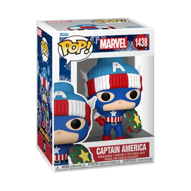 Funko Pop! Marvel: Holiday, Kapitan Ameryka, figurka kolekcjonerska