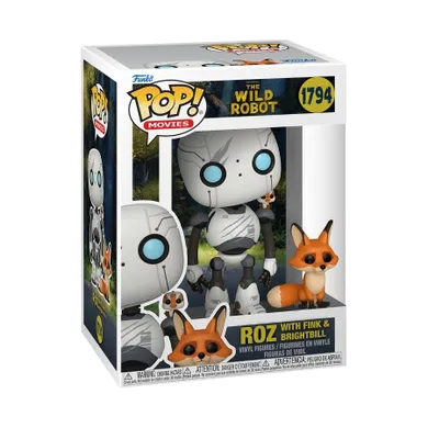 Funko Pop! Movies: The Wild Robot, Roz, Brightbill i Fink, figurki kolekcjonerskie