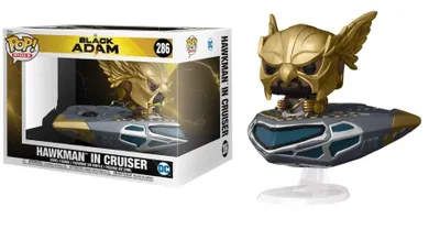 Funko Pop! Rides: Black Adam, Hawkman in cruiser, figurka