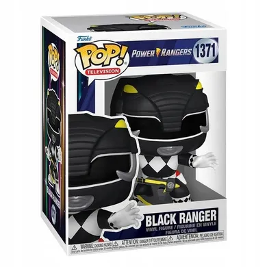 Funko Pop! TV: Power Rangers, Black Ranger, figurka kolekcjonerska