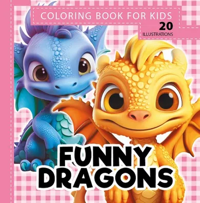 Funny dragons Smoki róż. Kolorowanka 160-160