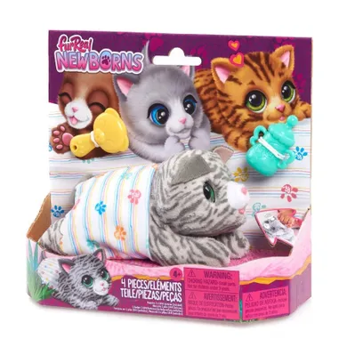 Furreal Friends, Newborns Kitty, mały kotek, maskotka interaktywna z akcesoriami