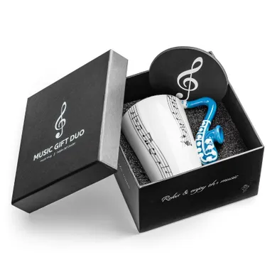 Gadget Master, Muzyka Duo, kubek saksofon, z podkładką