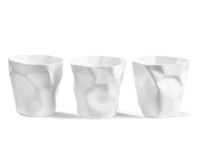 Gadget Master, przybornik i doniczki, zgniecione kubeczki, 3 szt.