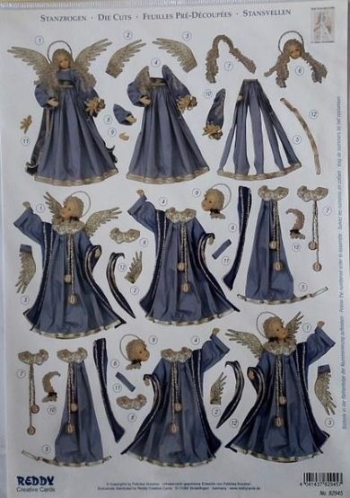 Galeria Hobby, arkusz do techniki 3D, sztancowany, A4, 29,7-21 cm