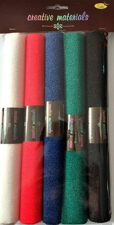 Galeria Hobby, Foliella, papier flokowany, 130g, 25-35 cm, 5 kolorów