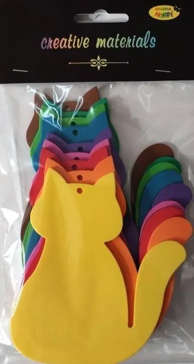 Galeria Hobby, koty z pianki, 9-11 cm, 9 szt.