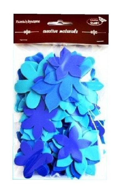 Galeria Hobby, kwiatki, tonacja niebieska, 60 szt.