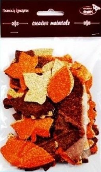 Galeria Hobby, listki brokatowe, tonacja brązowa, 60 szt.