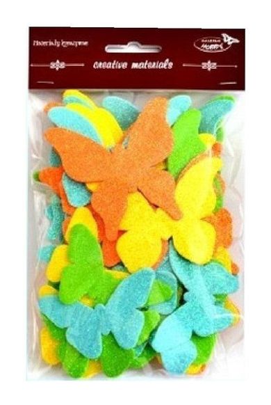 Galeria Hobby, motyle brokatowe, 52 szt.