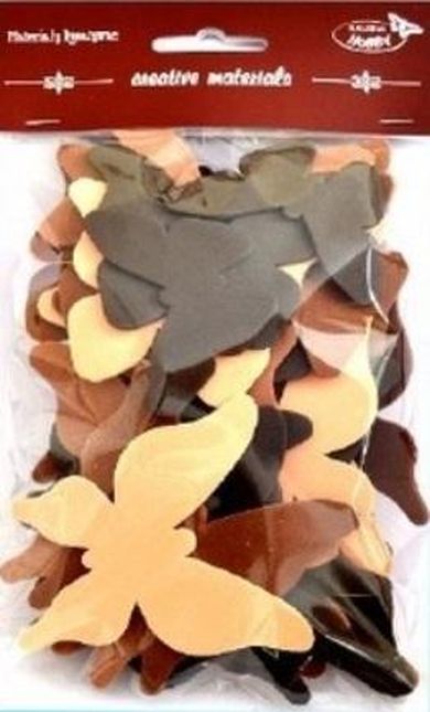 Galeria Hobby, motyle, tonacja brązowa, 52 szt.