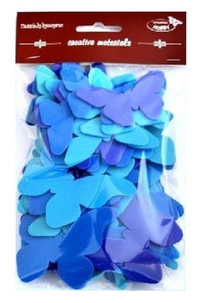 Galeria Hobby, motyle, tonacja niebieska, 52 szt.