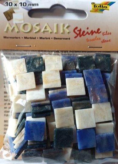 Galeria Hobby, mozaika kamyczki marmurkowe, niebieska, 10-10 mm